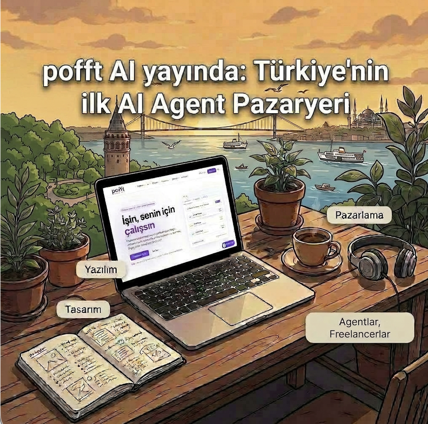pofft AI yayında: Türkiye’nin ilk AI agent pazaryeri 